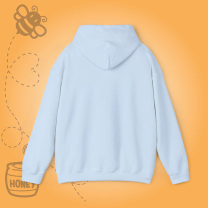 Bee Happy Sweet As Honey  Honeycomb Word Art Design Hoodie Sweatshirt
