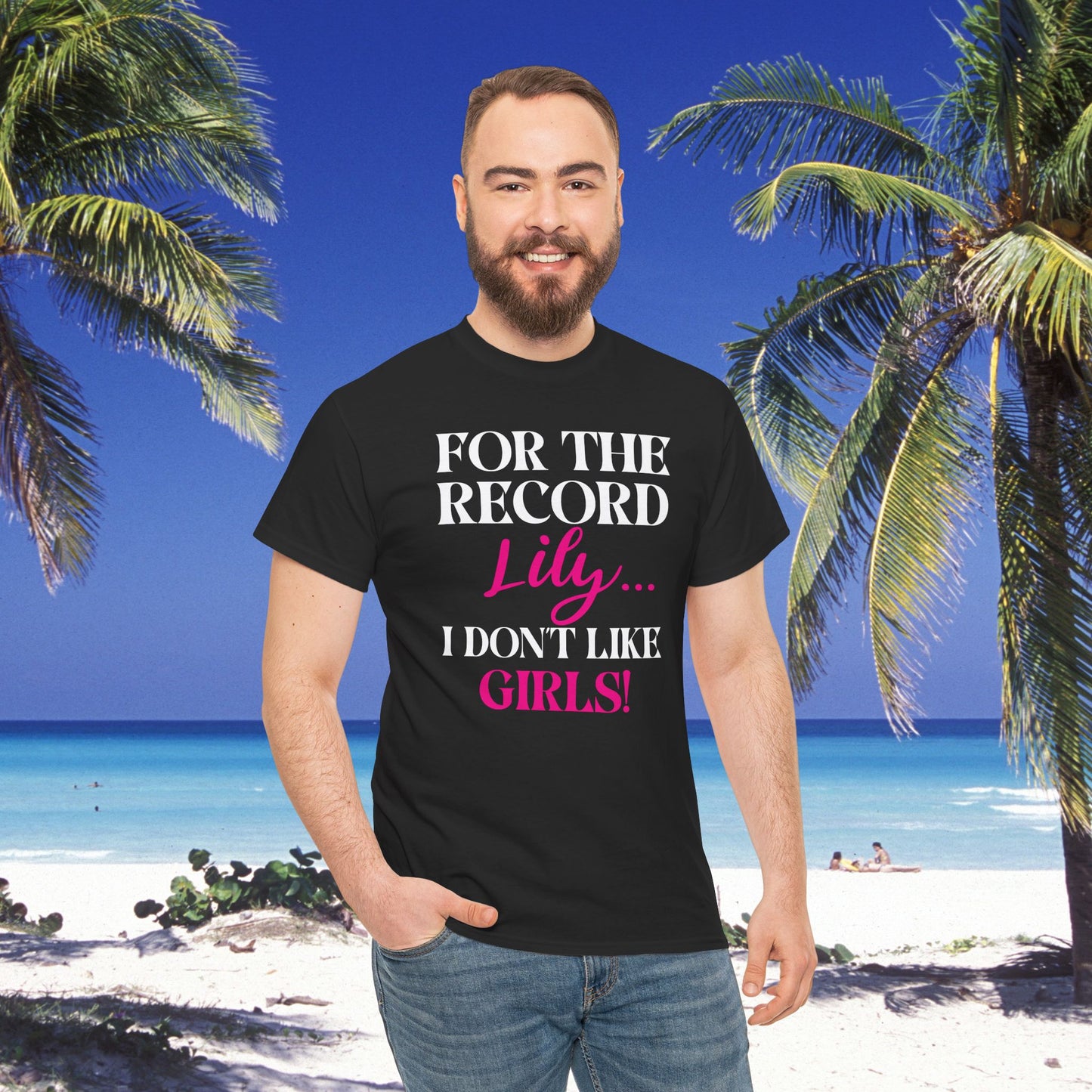 For The Record Lily I Dont Like Girls White Funny Legends of Blood Unisex T Shirt
