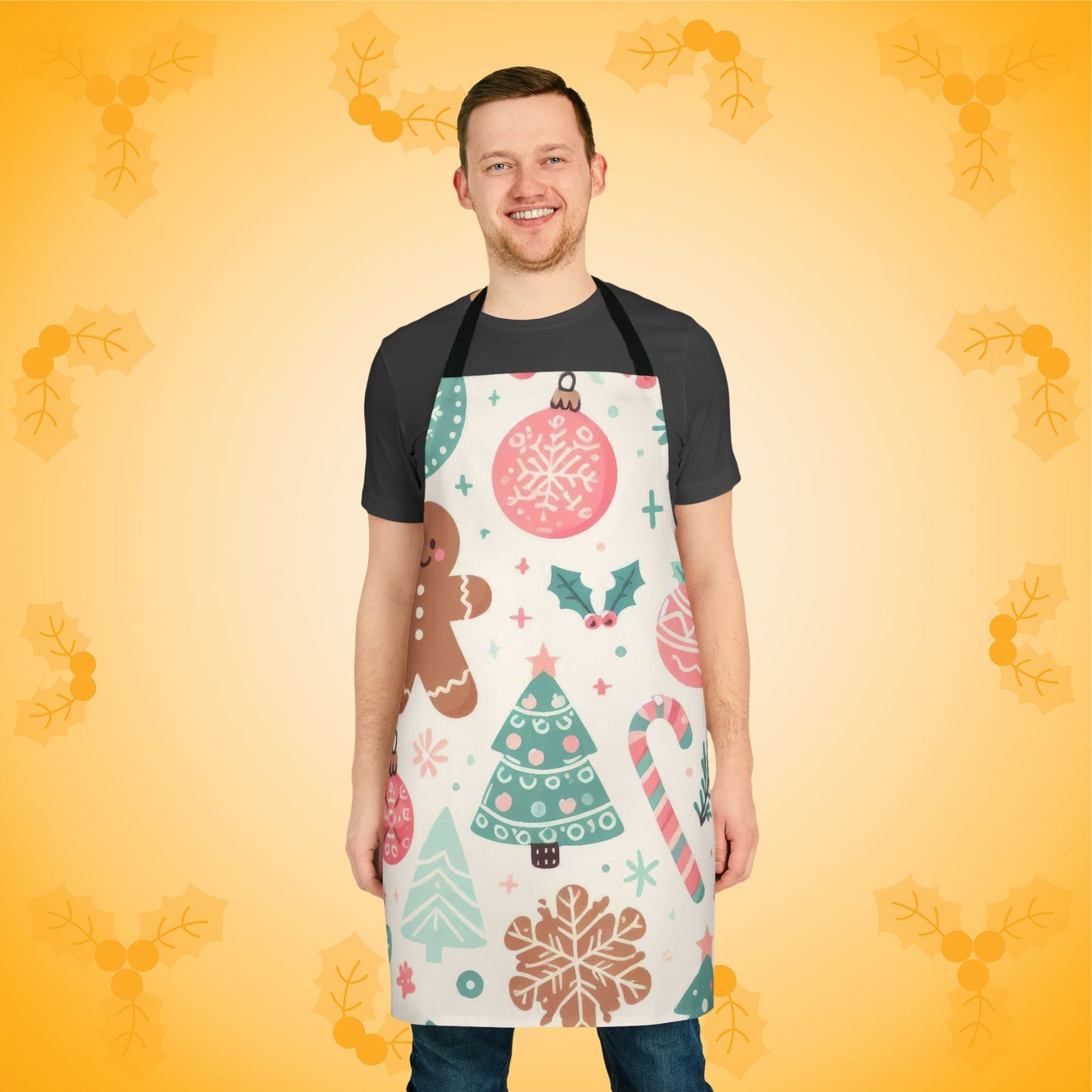 Gingerbread Delight Christmas Kitchen Apron