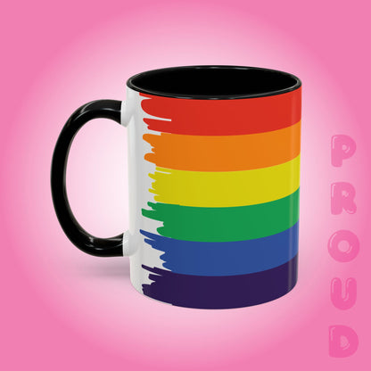 Pride Paint Style Coffee Mug