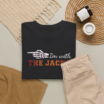 Im With THE JACKO Couple Matching T-Shirt | Skeleton Halloween Design