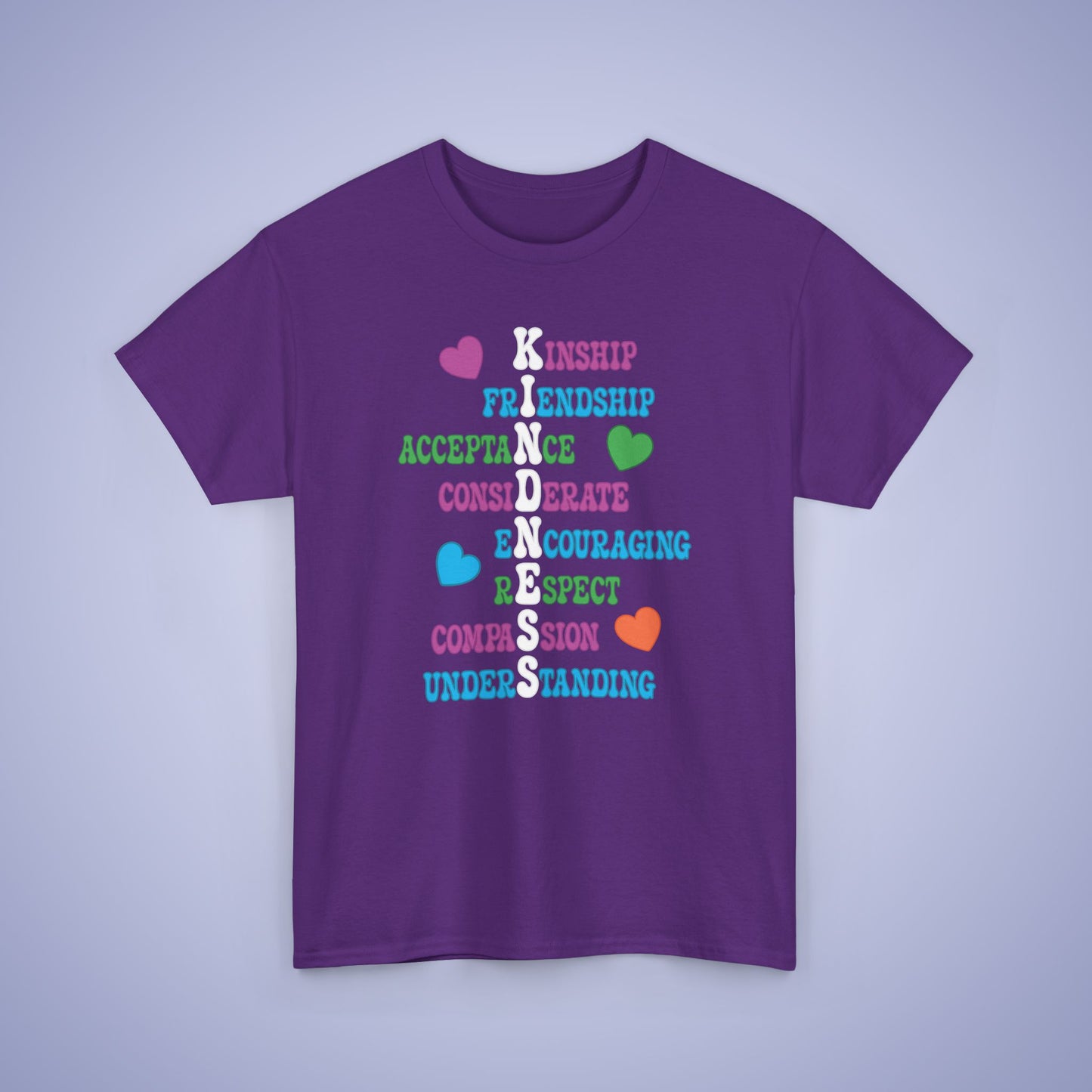 Kindness Wordgram Orange Unity Day Teachers T Shirt Unisex