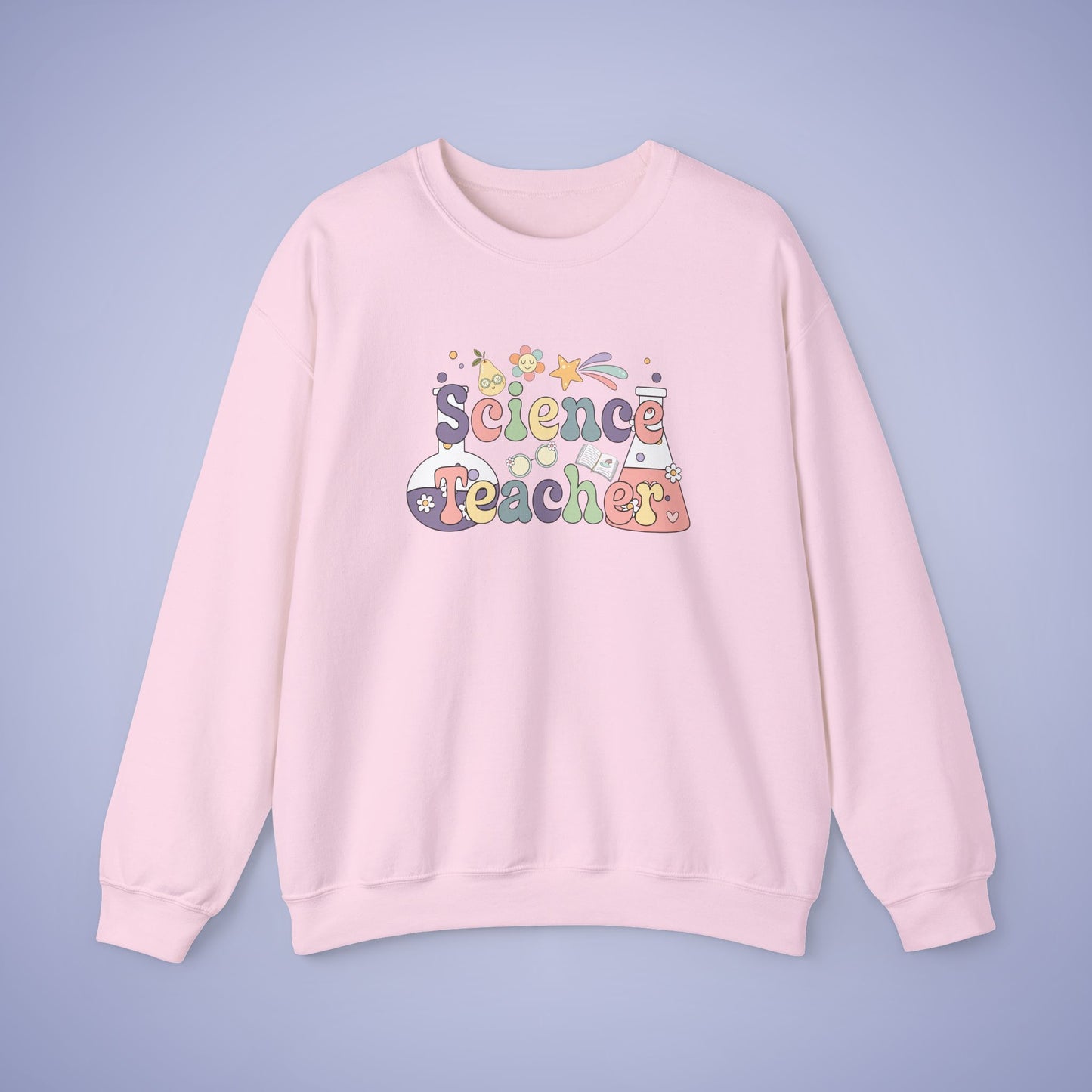 Science Teacher Crewneck Sweatshirt Retro Unisex Back to School