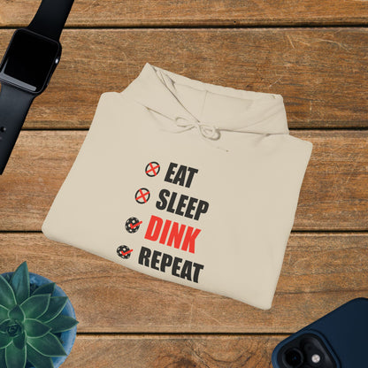 Eat Sleep Dink Repeat Pickleball Hoodie | Funny Pickleball Lover Gift Black Version