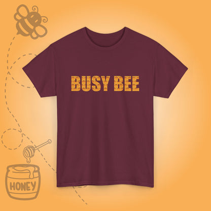 Busy Bee Sweet As Honey Honeycomb Word Art Design T Shirt