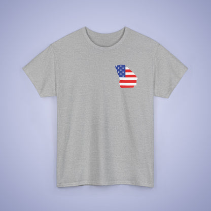 Georgia Map Pocket Art Proud American Unisex T Shirt