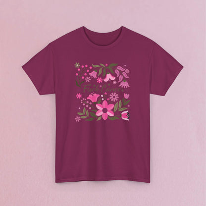 Fuck Cancer Boho Floral Breast Cancer Awareness Unisex T Shirt