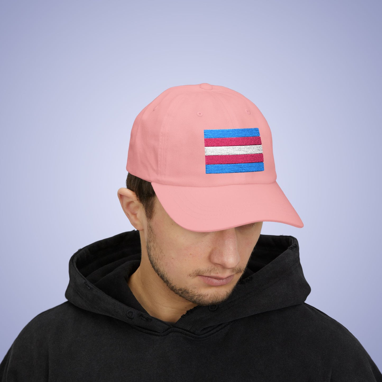 Transexual Flag Pride Month Embroidered Classic Dad Cap Unisex Coloured Embroidery