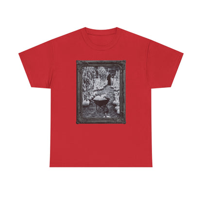 A Reaper in the Pumpkin Patch Spooky Halloween T-Shirt | Photographic Design
