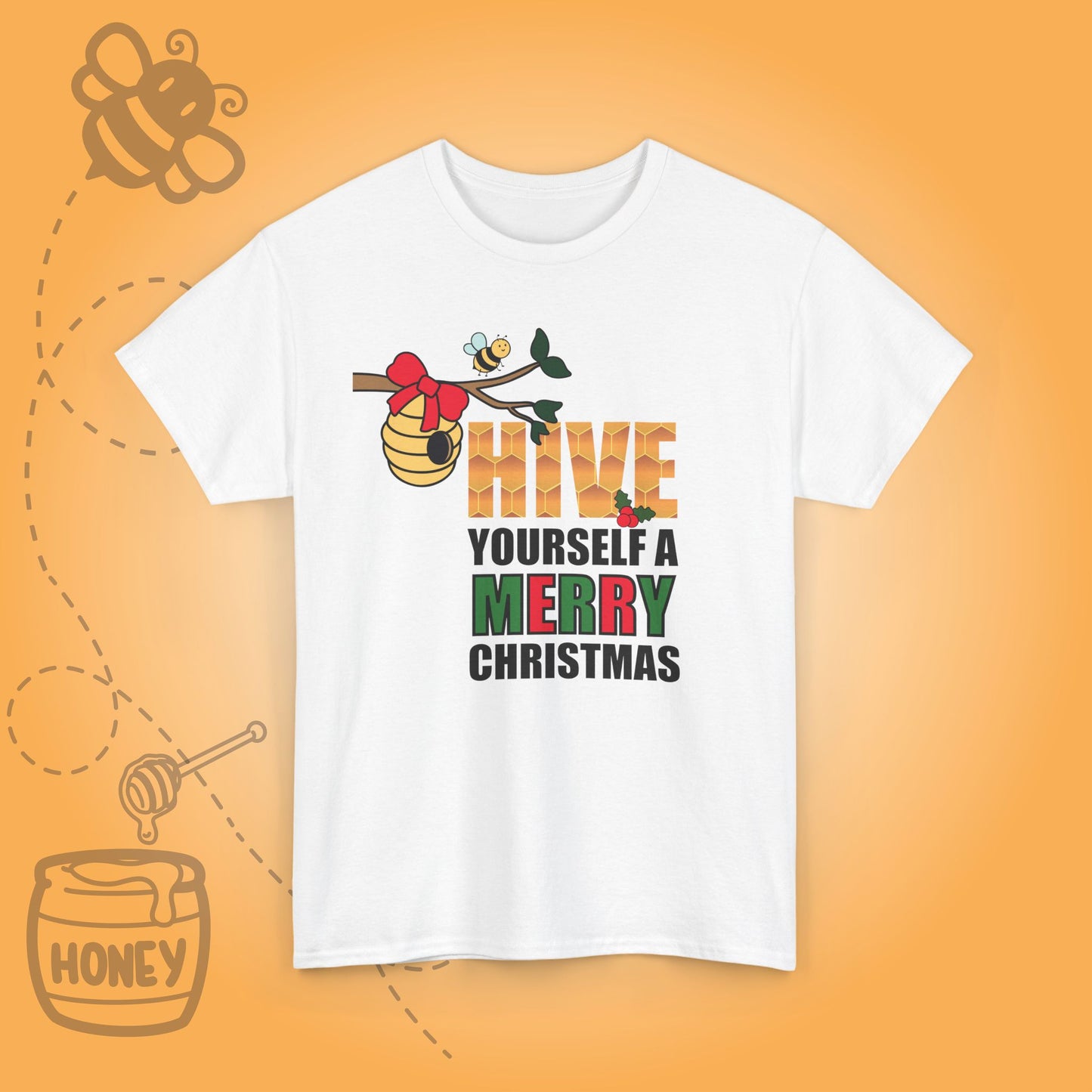 Hive Yourself a Merry Christmas Sweet As Honey Bee Lover Unisex T Shirt