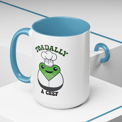 Toadally a Chef Frog Lover Gift Coffee Mug Ceramic