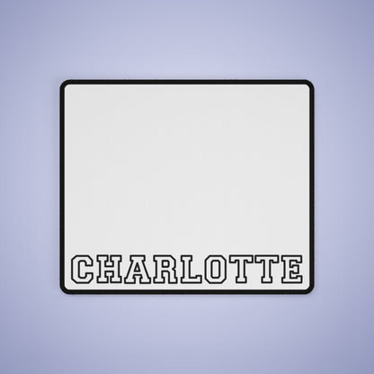 University Style Personalized Name XXXXL White Mouse Pad