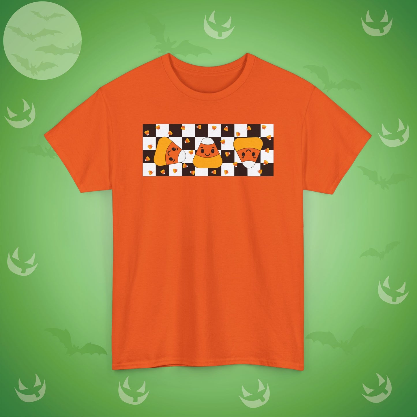 Candy Corn Checkboard Halloween Candy Unisex T Shirt