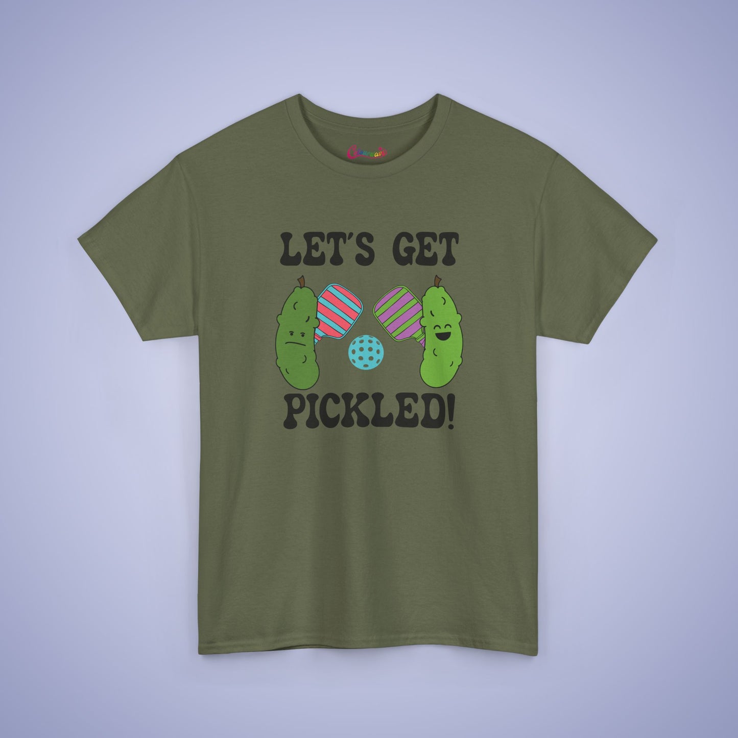 Lets Get Pickled Funny Pickleball Lover Gift Tee Graphic Design T Shirt