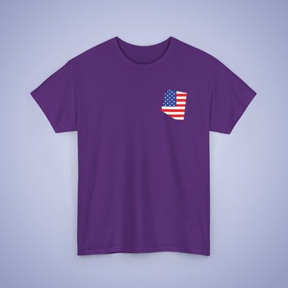 Arizona Map Pocket Art Proud American Unisex T Shirt