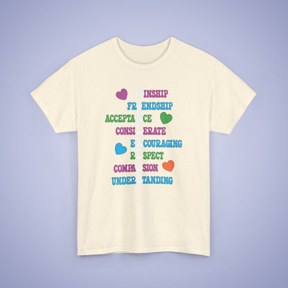 Kindness Wordgram Orange Unity Day Teachers T Shirt Unisex