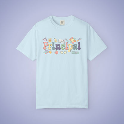 Principal Teacher T Shirt Retro Comfort Colors Unisex Back to School