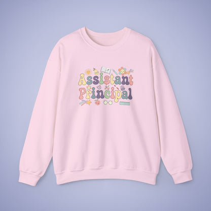 Assistant Principal Teacher Crewneck Sweatshirt Retro Unisex Back to School