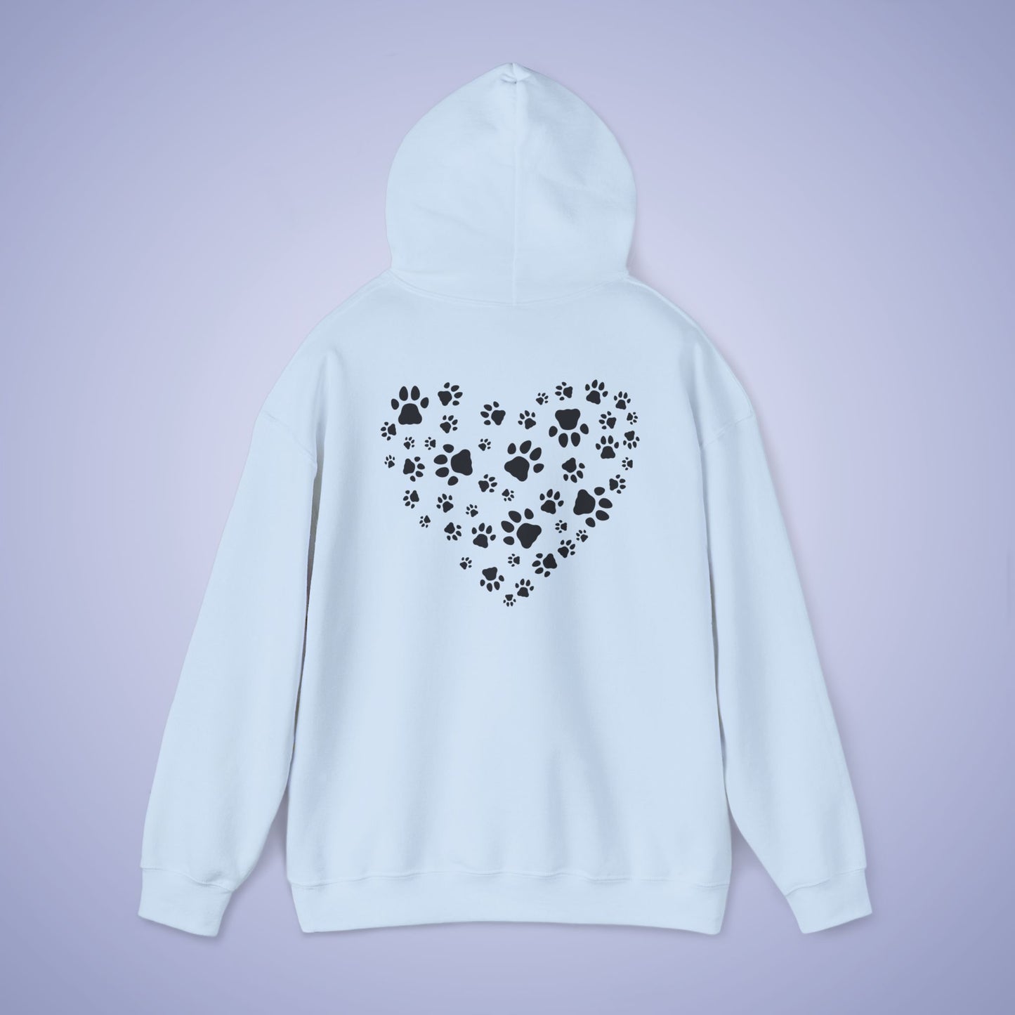 Dog Vet Hooded Sweatshirt Veterinarian Gift Double Sided Paw Prints