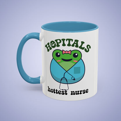 Hopitals Hottest Nurse Frog Lover Gift Coffee Mug Ceramic