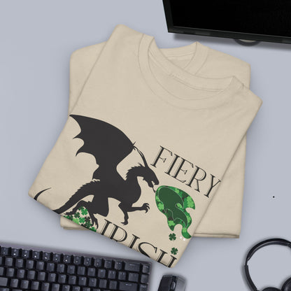 Fiery Irish Attitude Dragon Lover Unisex T Shirt