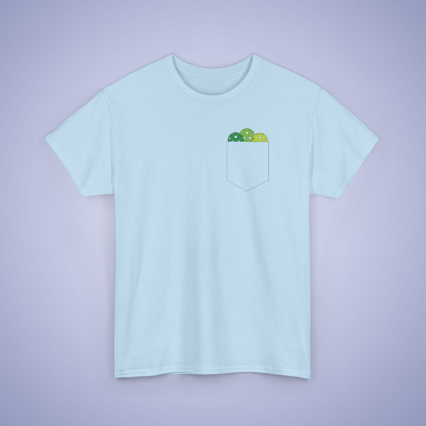 Pickleball Pocket Design T Shirt Green Graphic Design