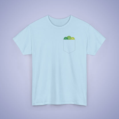 Pickleball Pocket Design T Shirt Green Graphic Design