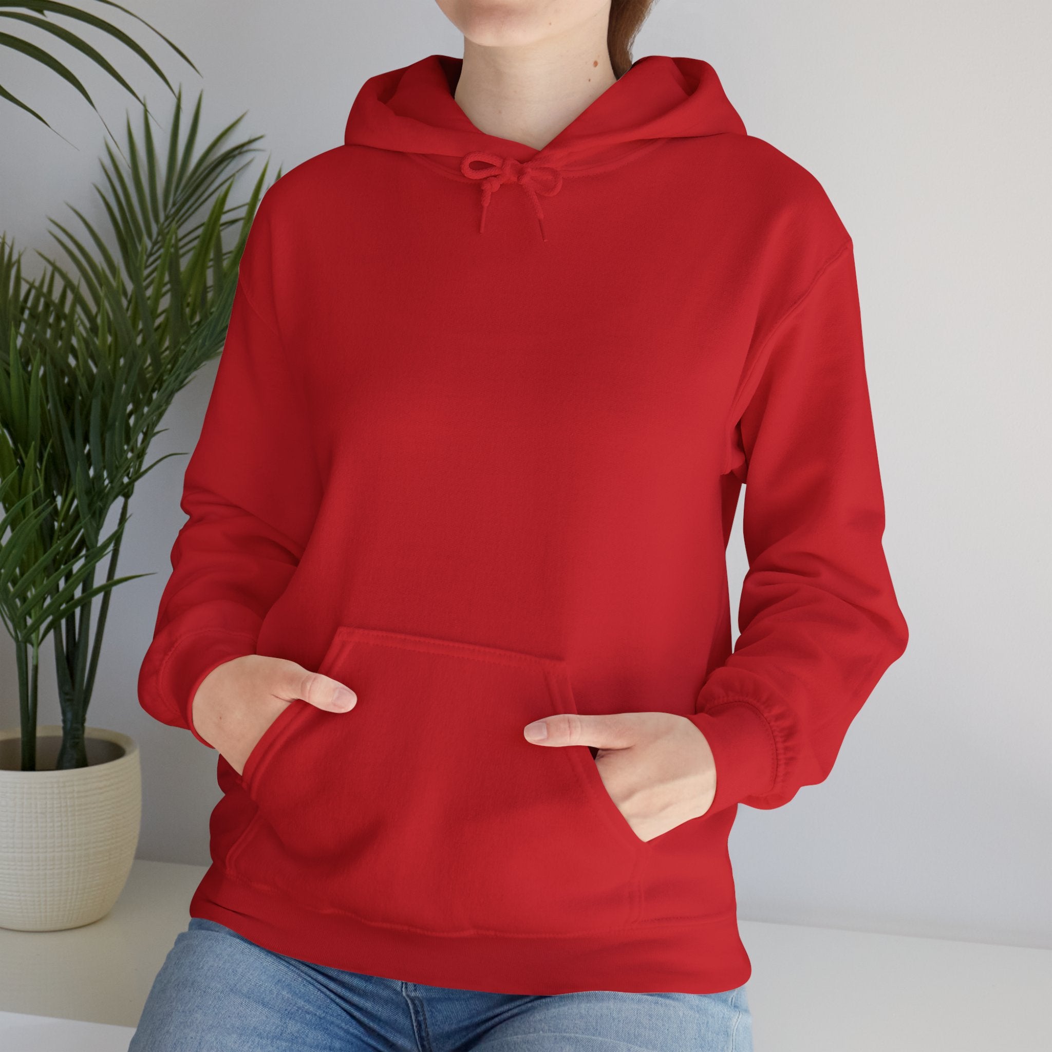 Blank Red Oversized Hoodie Unisex