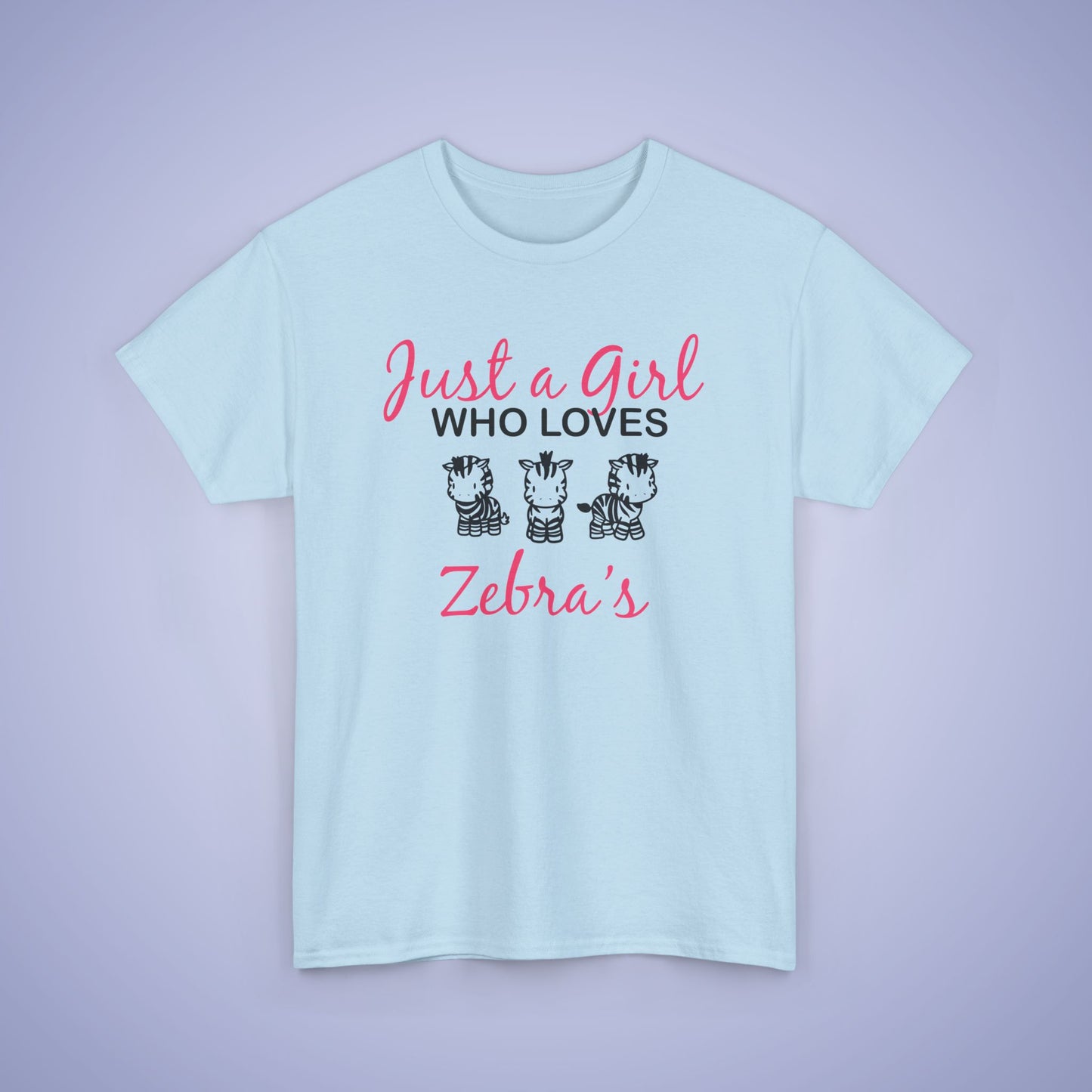 Just a Girl who Loves Zebras Unisex T-Shirt