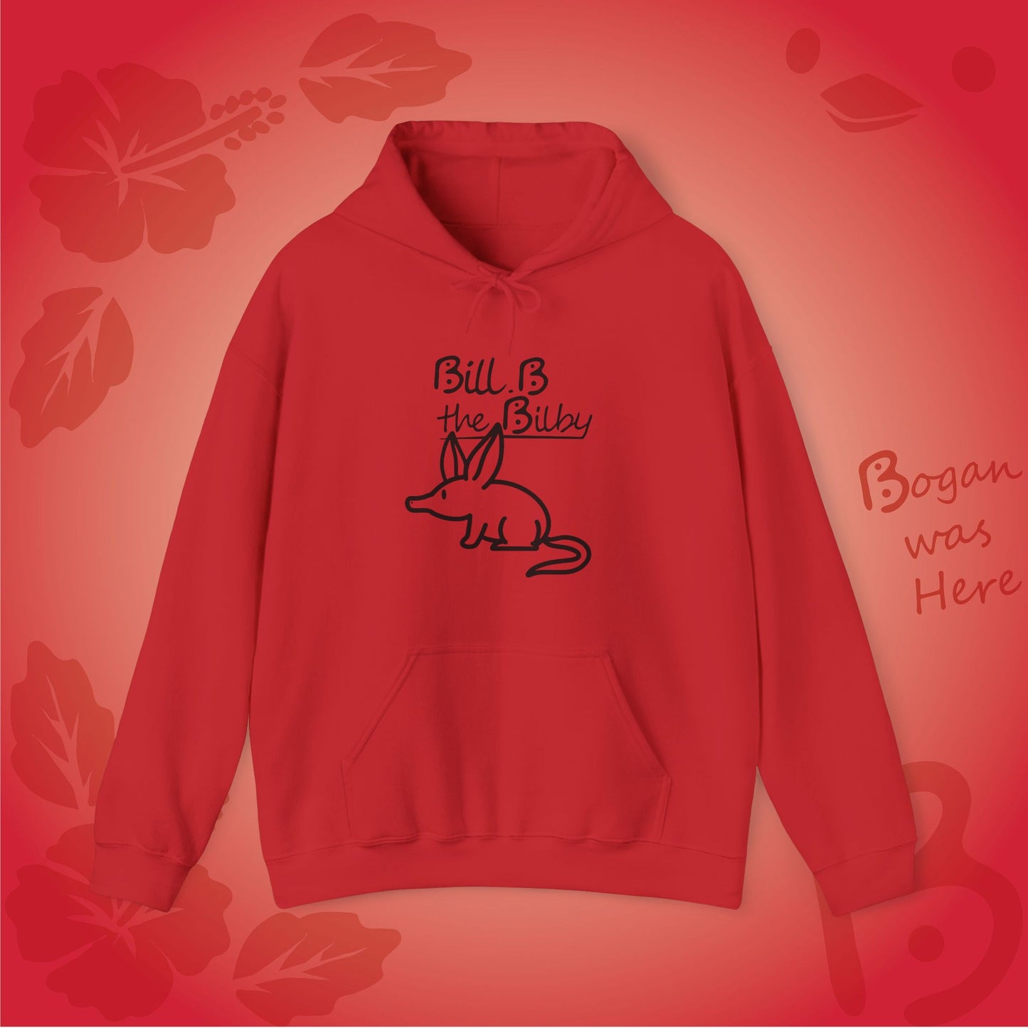 Bill B the Cute Bilby Bogan's Design Hoodie Sweatshirt