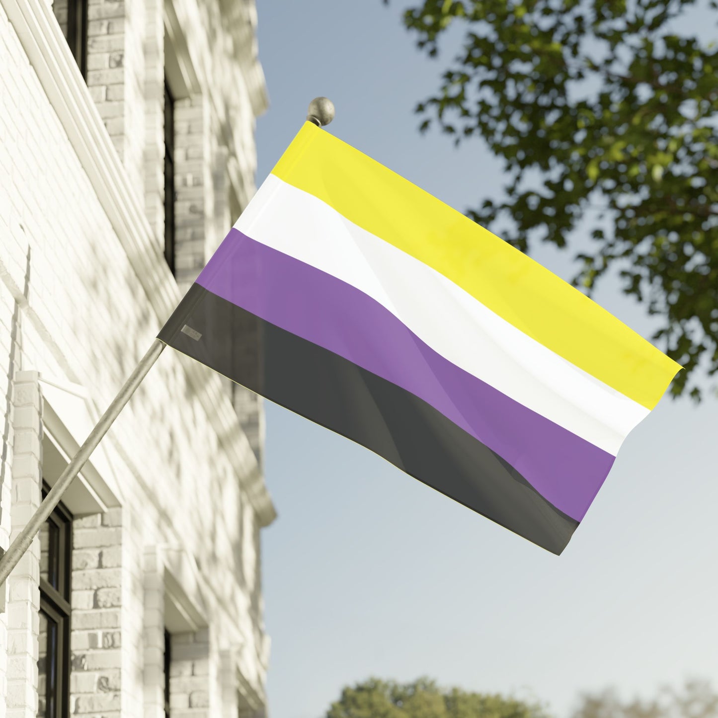 Nonbinary Pride Month Flag Banner Small Medium & Large
