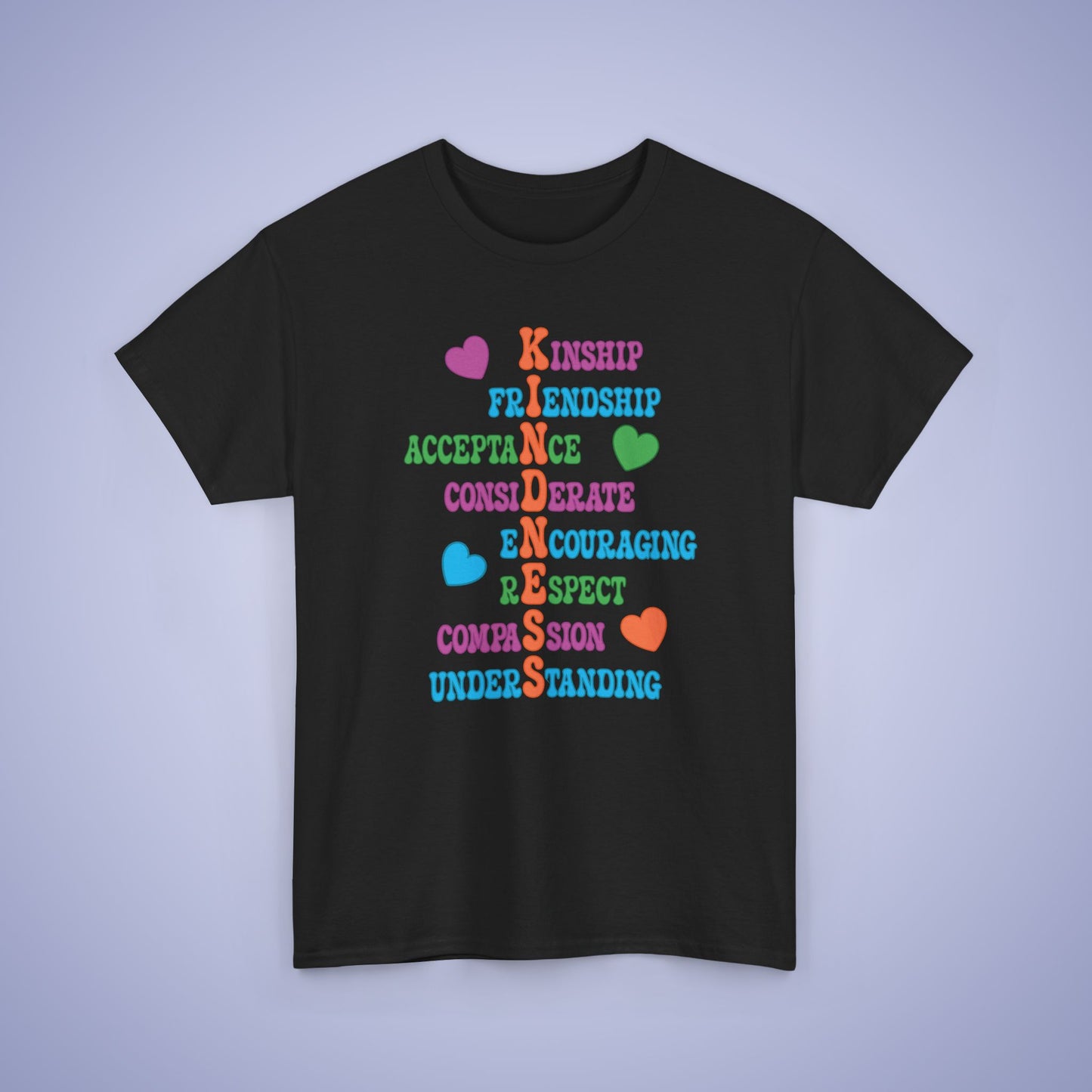 Kindness Wordgram Unity Day Teachers T Shirt Unisex