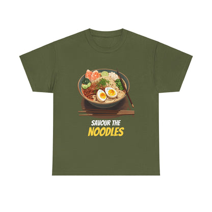 Savour the Noodles and its Yumminess Anime Noodles T-shirt