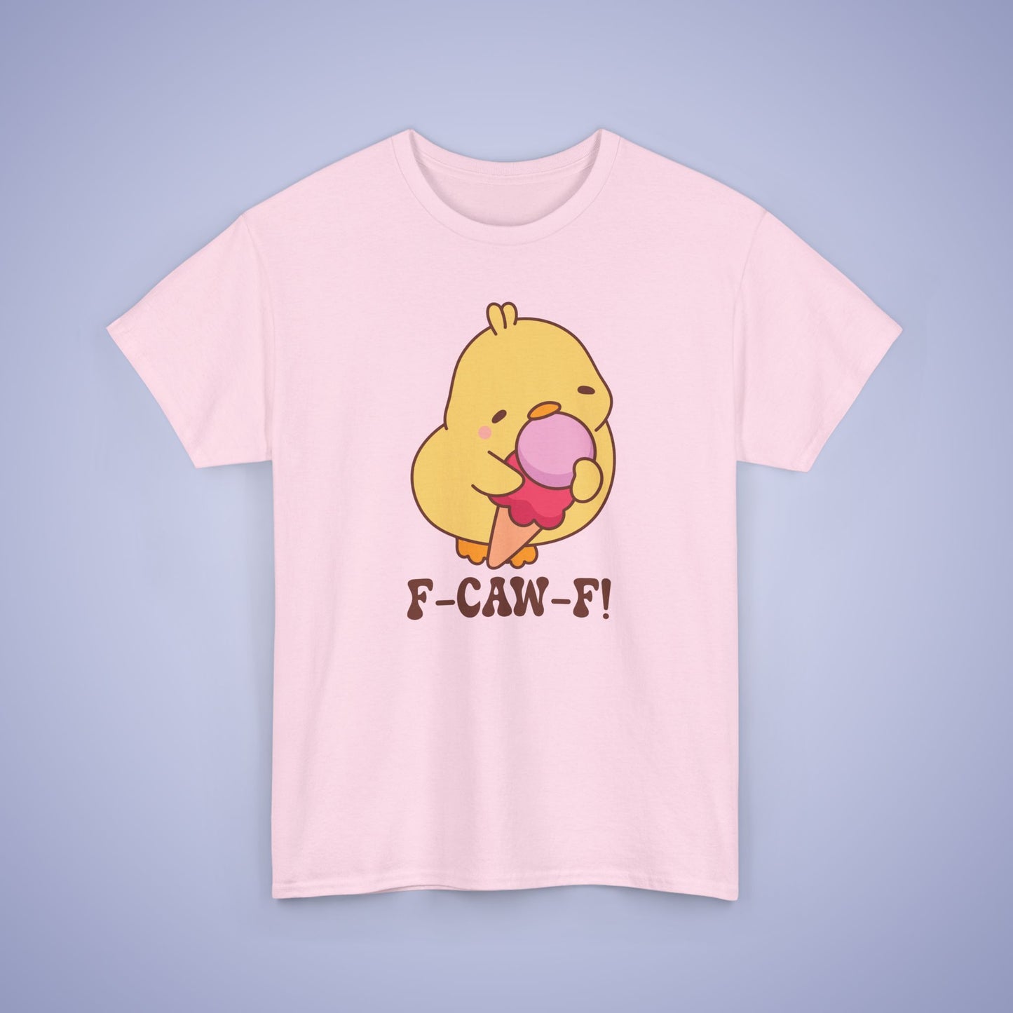Pink Ice Cream Lover F CAW F Cute Funny Chick Unisex Chicken T Shirt