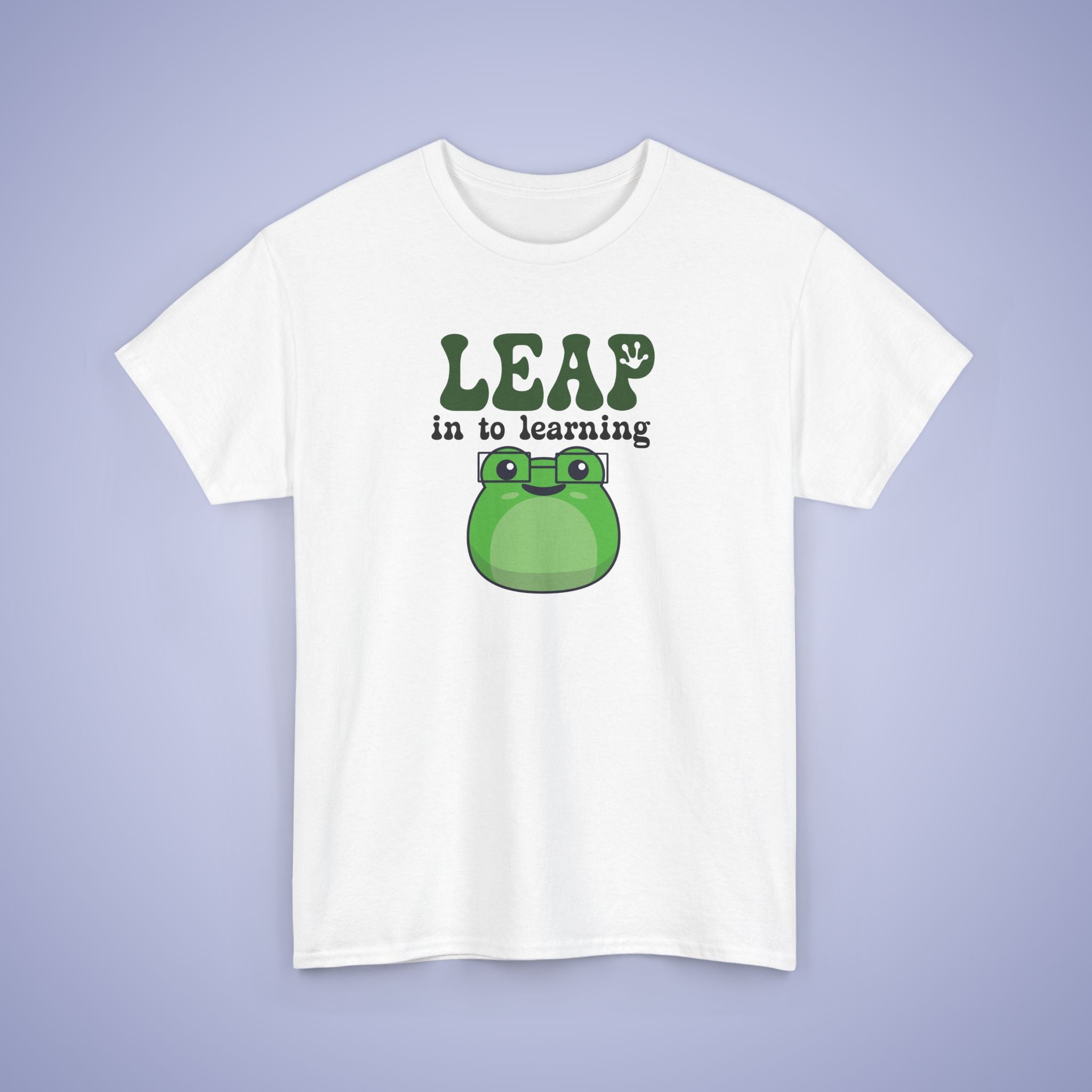 Leap into Learning Graphic Tee Frog Lover Funny Teacher Unisex T Shirt