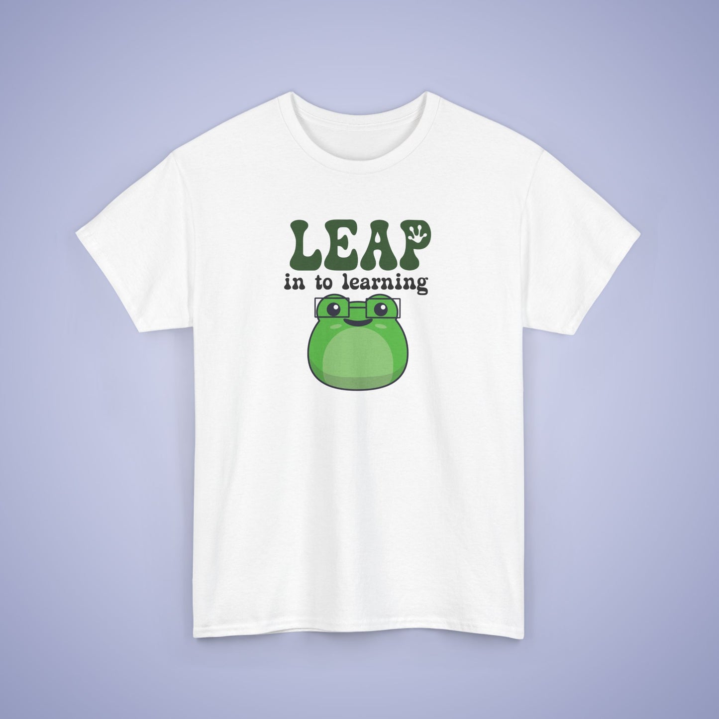 Leap into Learning Graphic Tee Frog Lover Funny Teacher Unisex T Shirt