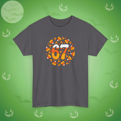 67 Candy Corn White Halloween Candy Unisex T Shirt