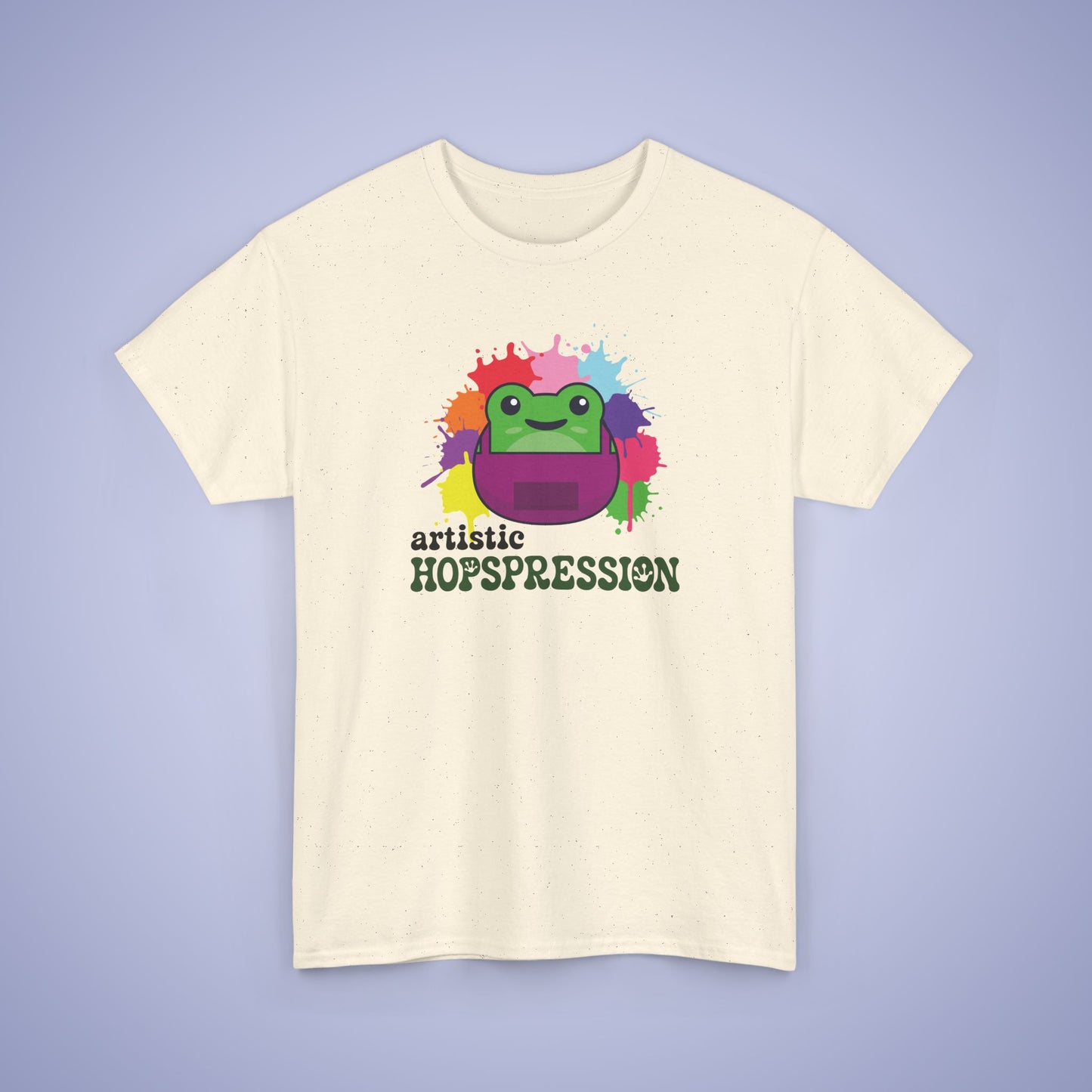 Artistic Hopspression Graphic Tee Frog Lover Artist Unisex T Shirt