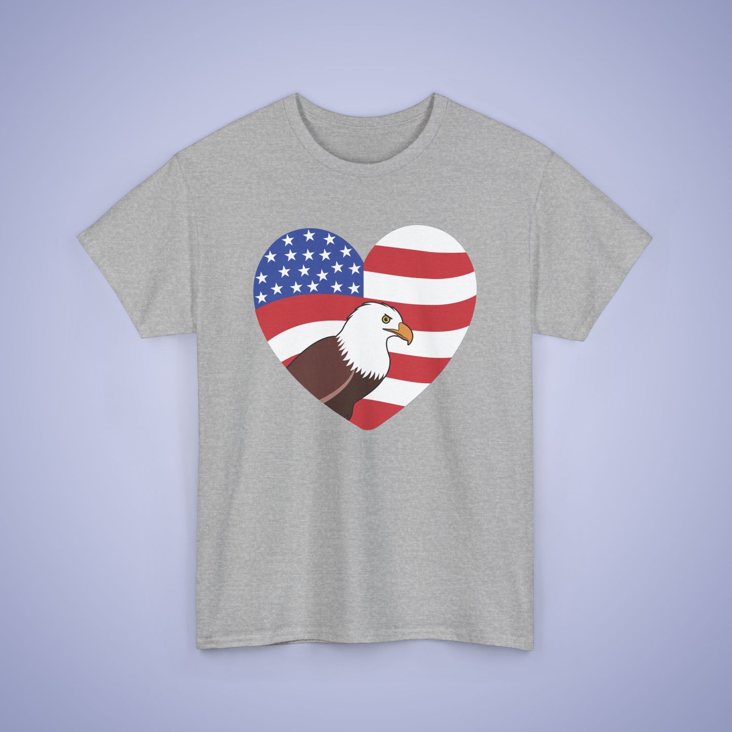 American Eagle Heart 250 Years of Freedom USA Celebration Unisex T Shirt