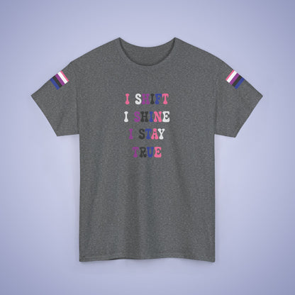 I Shift i Shine I Stay True Gender Fluid LGBT Pride Month Matching  T Shirt Unisex