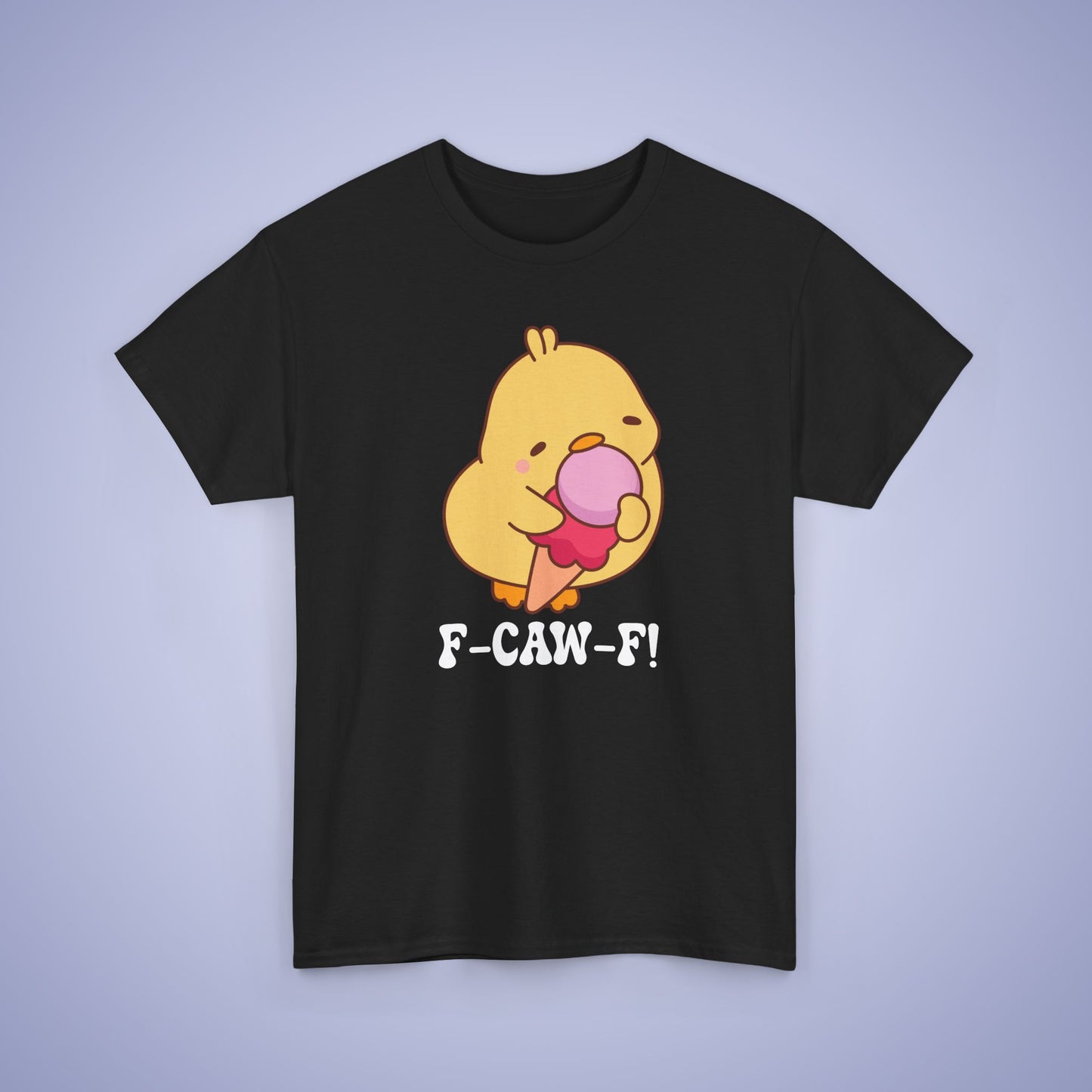 Pink Ice Cream Lover F CAW F White Cute Funny Chick Unisex Chicken T Shirt