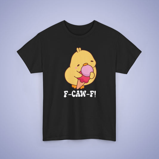 Pink Ice Cream Lover F CAW F White Cute Funny Chick Unisex Chicken T Shirt
