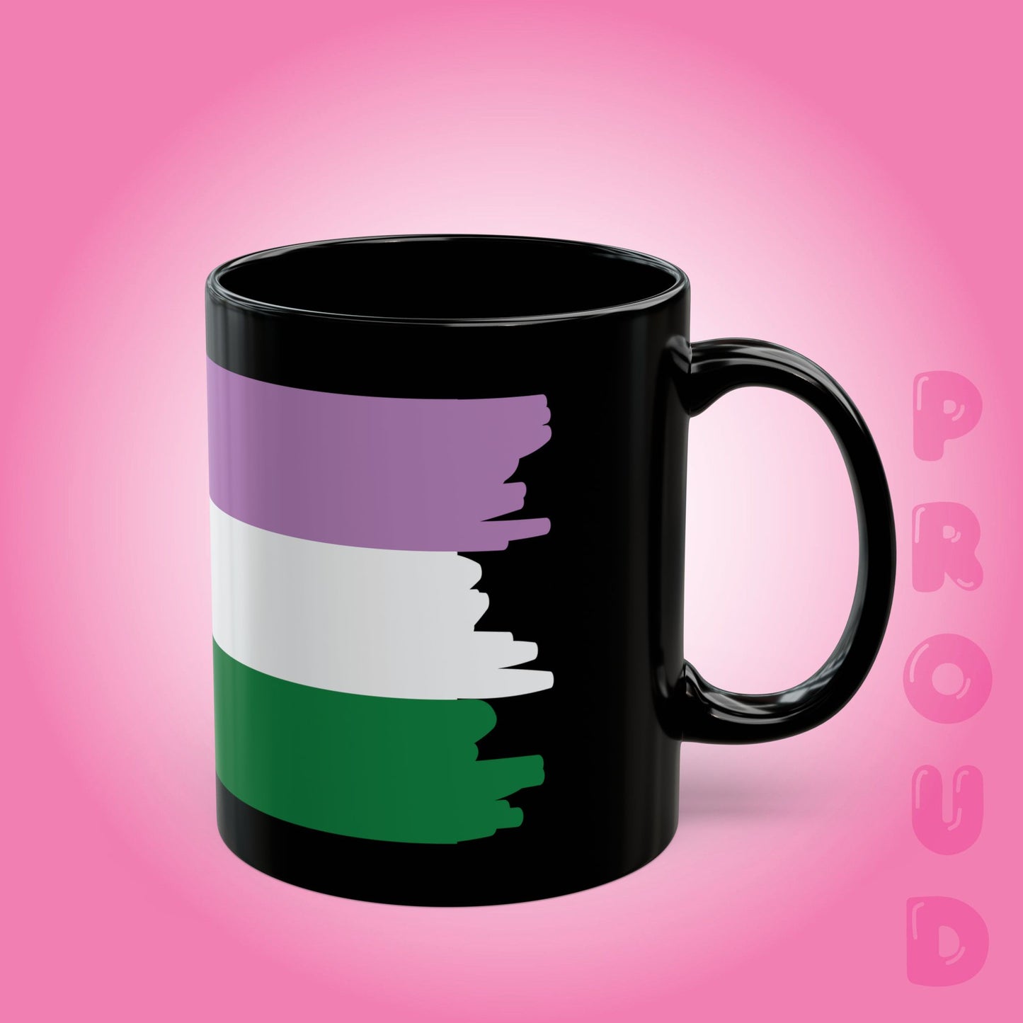 Gender Queer Pride Month LGBTQ Black 11oz or 15oz Coffee Mug