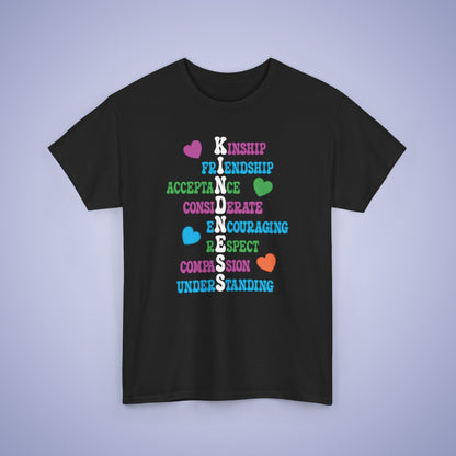Kindness Wordgram Orange Unity Day Teachers T Shirt Unisex