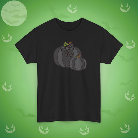 Thanksgiving Fall Inspired Halloween Black Pumpkin Unisex T Shirt