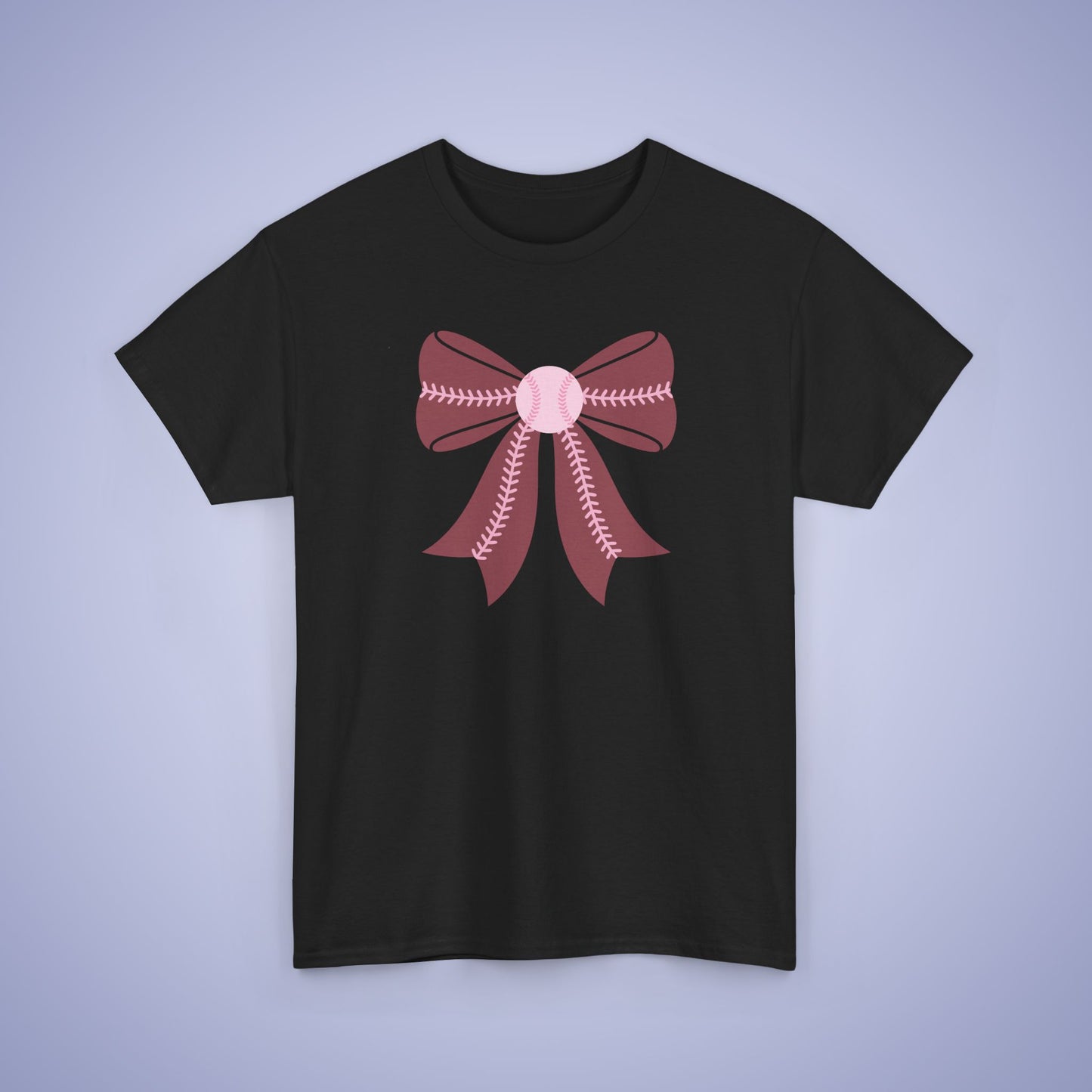 Graphic Baseball Coquette Bow Pink Sports Mom Unisex T Shirt