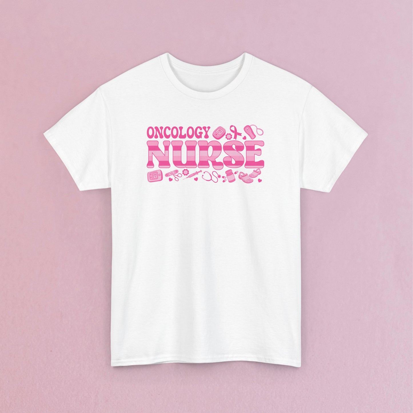 Oncology Nurse Doodle Art Breast Cancer Support Doctor Nurse Unisex T Shirt