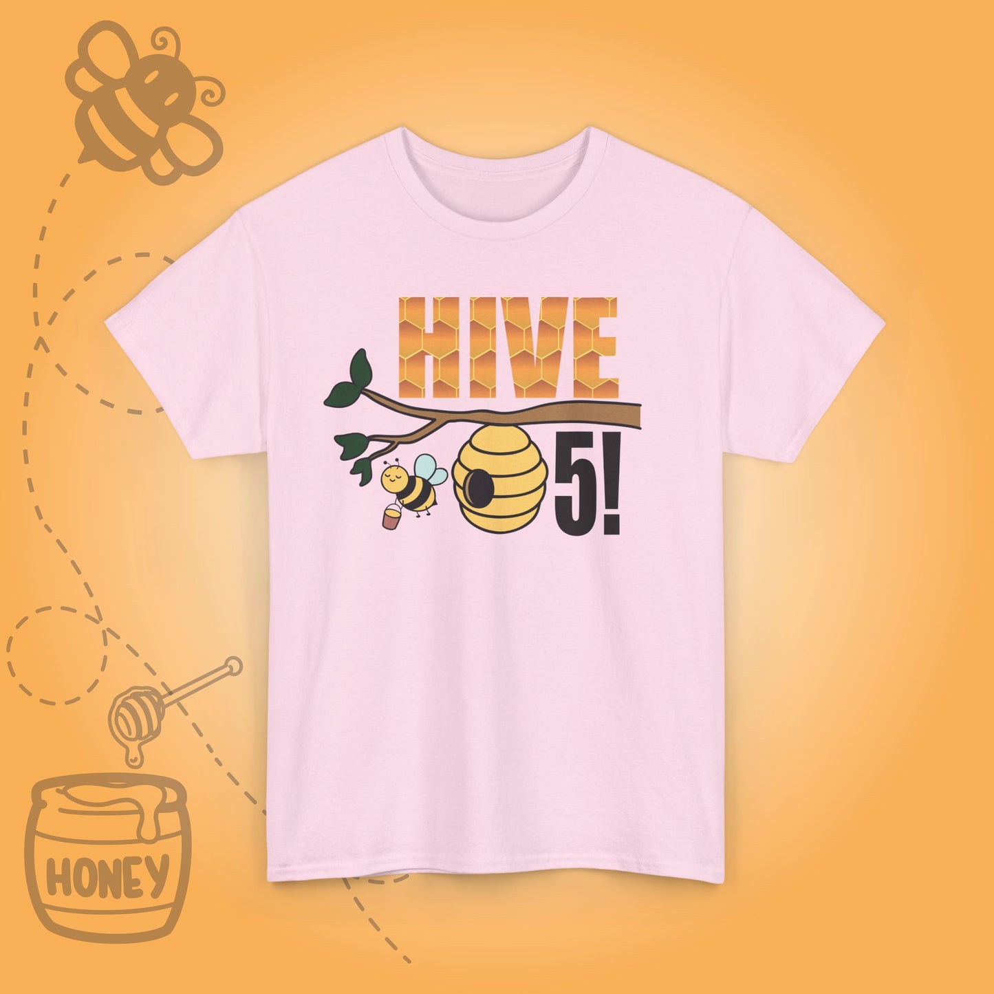 Hive 5! Sweet As Honey Motivational Bee Lover Design Unisex T Shirt