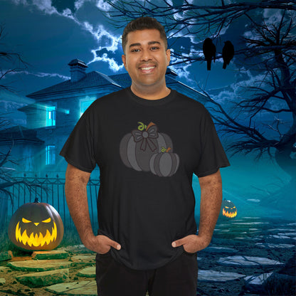 Thanksgiving Fall Inspired Halloween Black Pumpkin Unisex T Shirt