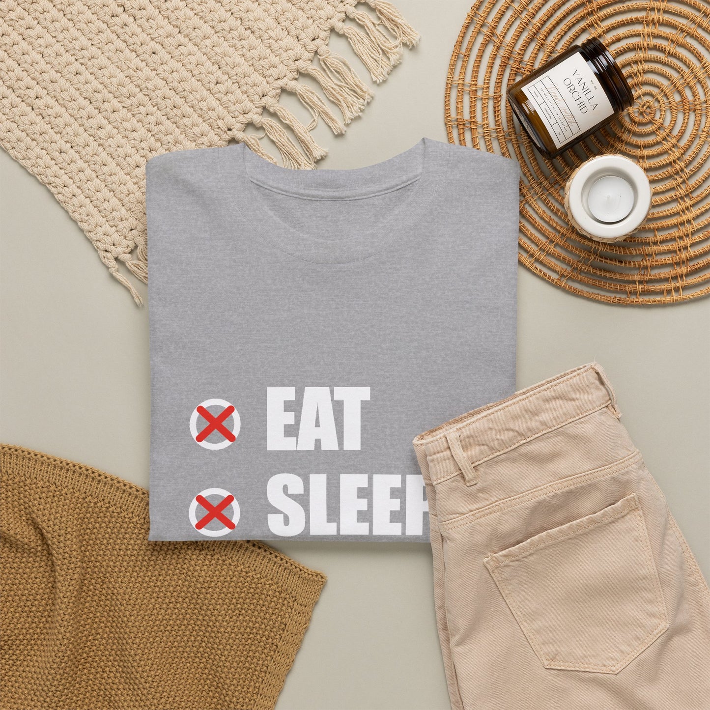 Eat Sleep Dink Repeat Funny Pickleball T Shirt White Text Design